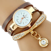 Women's Luxury Rhinestone Gold Bracelet Watch