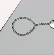 Bohemian Antique Silver Flower Anklet