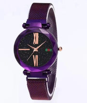 Luxury Women's Starry Diamond Mesh Watch