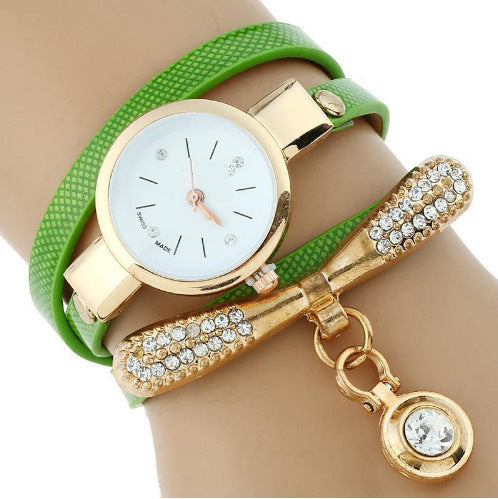 Women's Luxury Rhinestone Gold Bracelet Watch