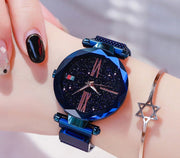 Luxury Women's Starry Diamond Mesh Watch