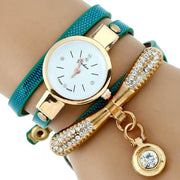 Women's Luxury Rhinestone Gold Bracelet Watch