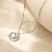 Fashion Jewelry Niche Necklace Silver Opal Asterism Diamond